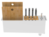 Panama Slim 24" Chef Prep Station and Trough Sink with Accessories