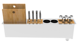 Panama Slim 35" Chef Prep Station and Trough Sink with Accessories