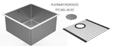 Platinum - Sonix 17" Bar Sink, Undermount, 16 Gauge, R15 (Inc. Roll Grid + Drain Cover)