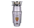 1/2 HP Disposer, 3-Bolt Mount Matte Silver