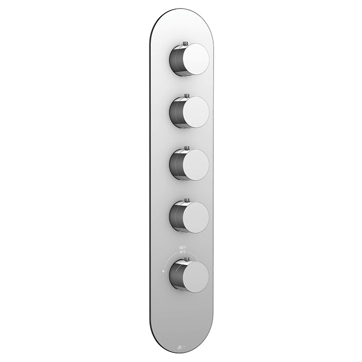 Round trim set for TURBO thermostatic valve #12004