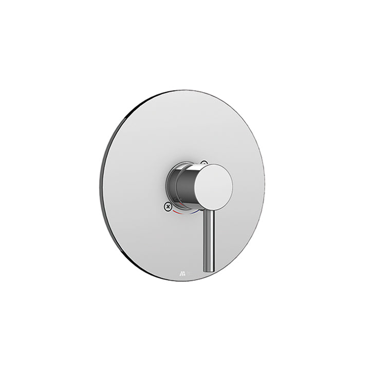 Round trim set for 1/2" pressure balance valve