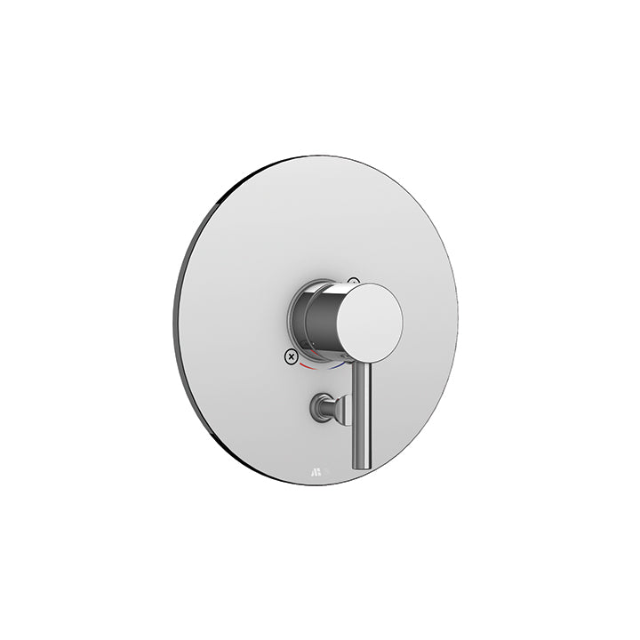 Round trim set for 1/2" pressure balance valve