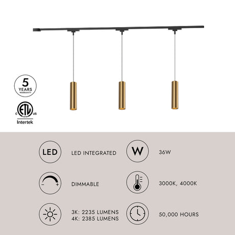 Kuzco Trilo Ceiling Kit - Remuda 3-Head