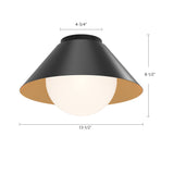 Alora Mood Remy 14-in Flush Mount