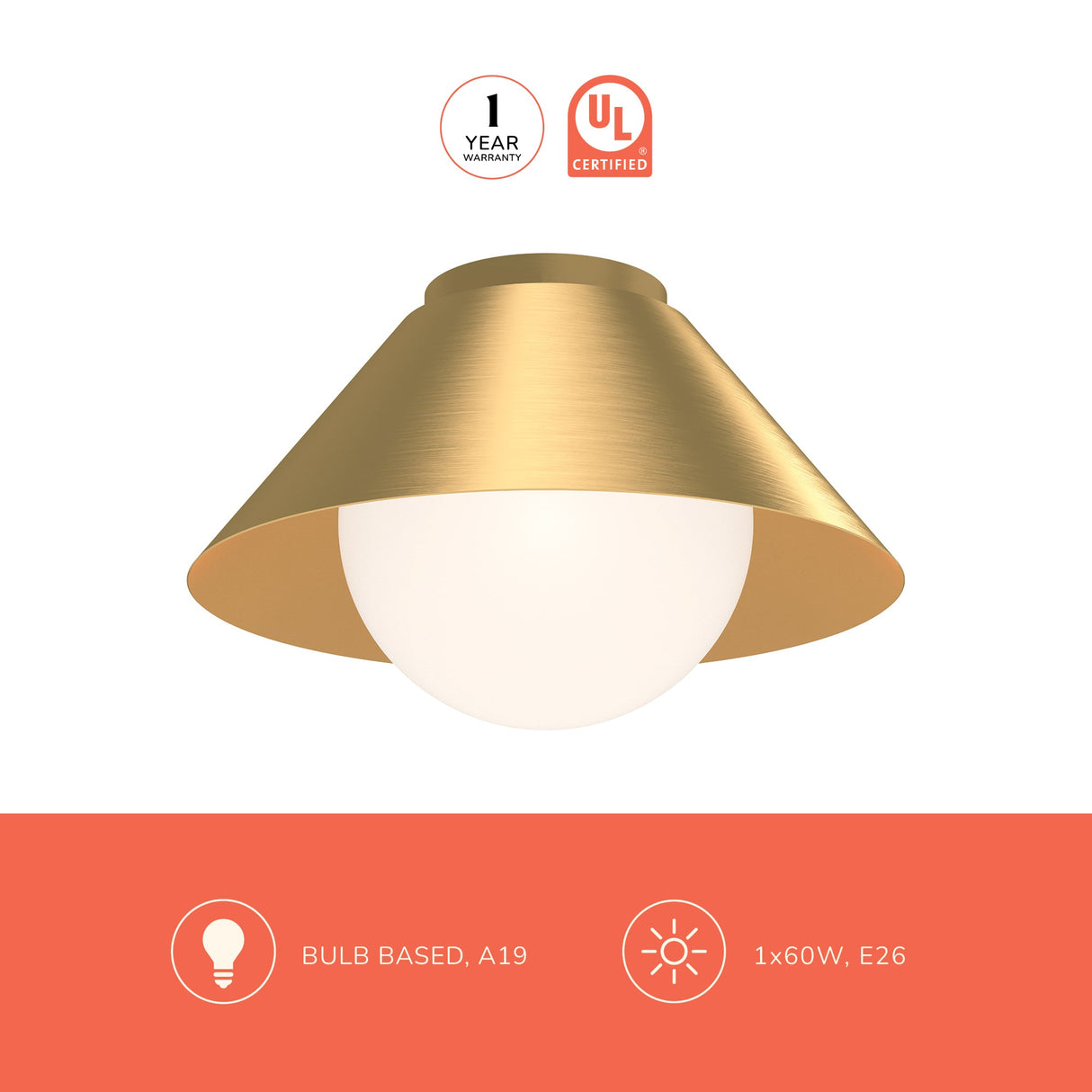 Alora Mood Remy 14-in Flush Mount
