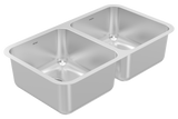 Revo 31" 50/50 Double Undermount, 18 Gauge, R50, Single Box