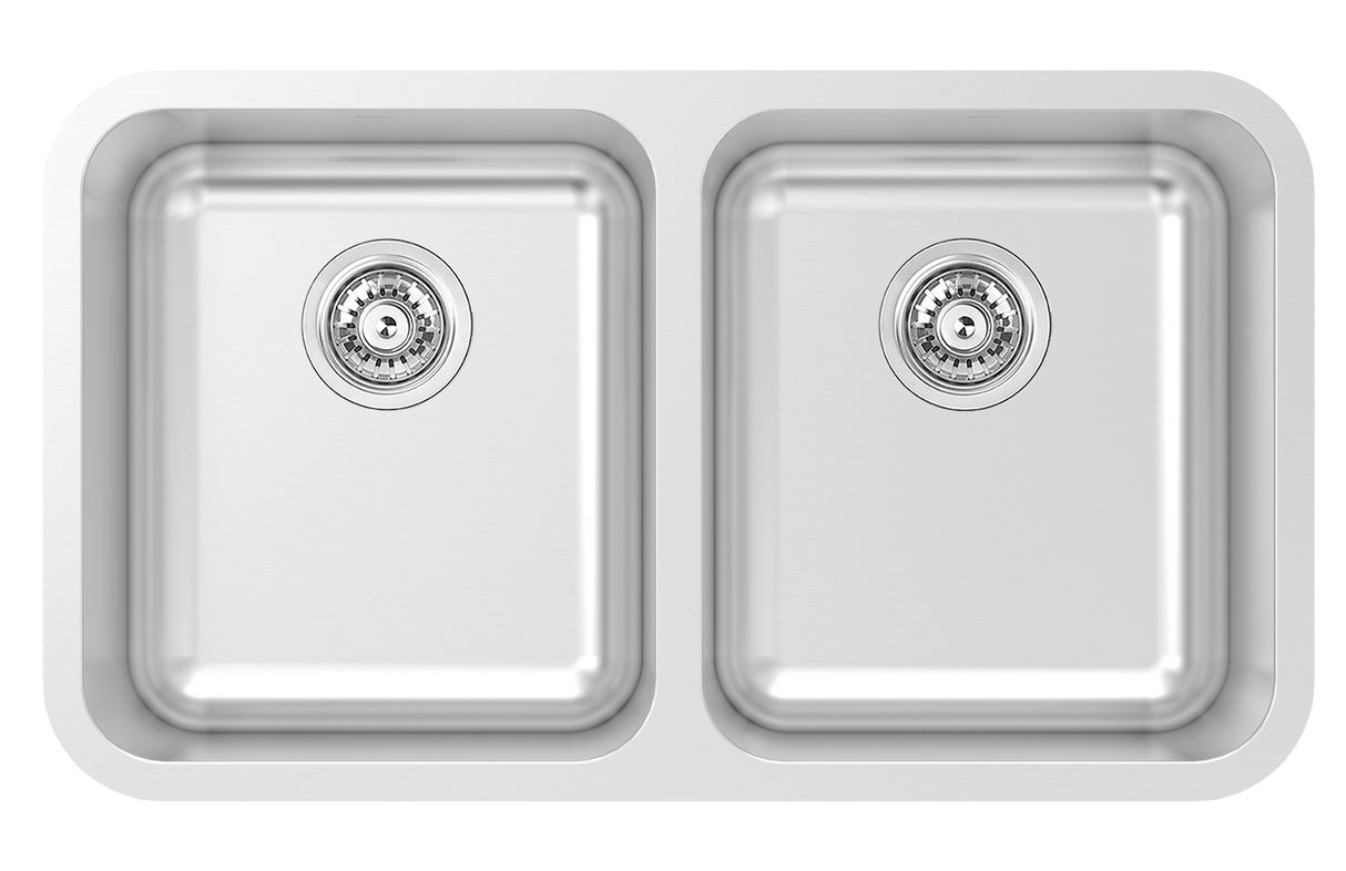 Revo 31" 50/50 Double Undermount, 18 Gauge, R50, Single Box