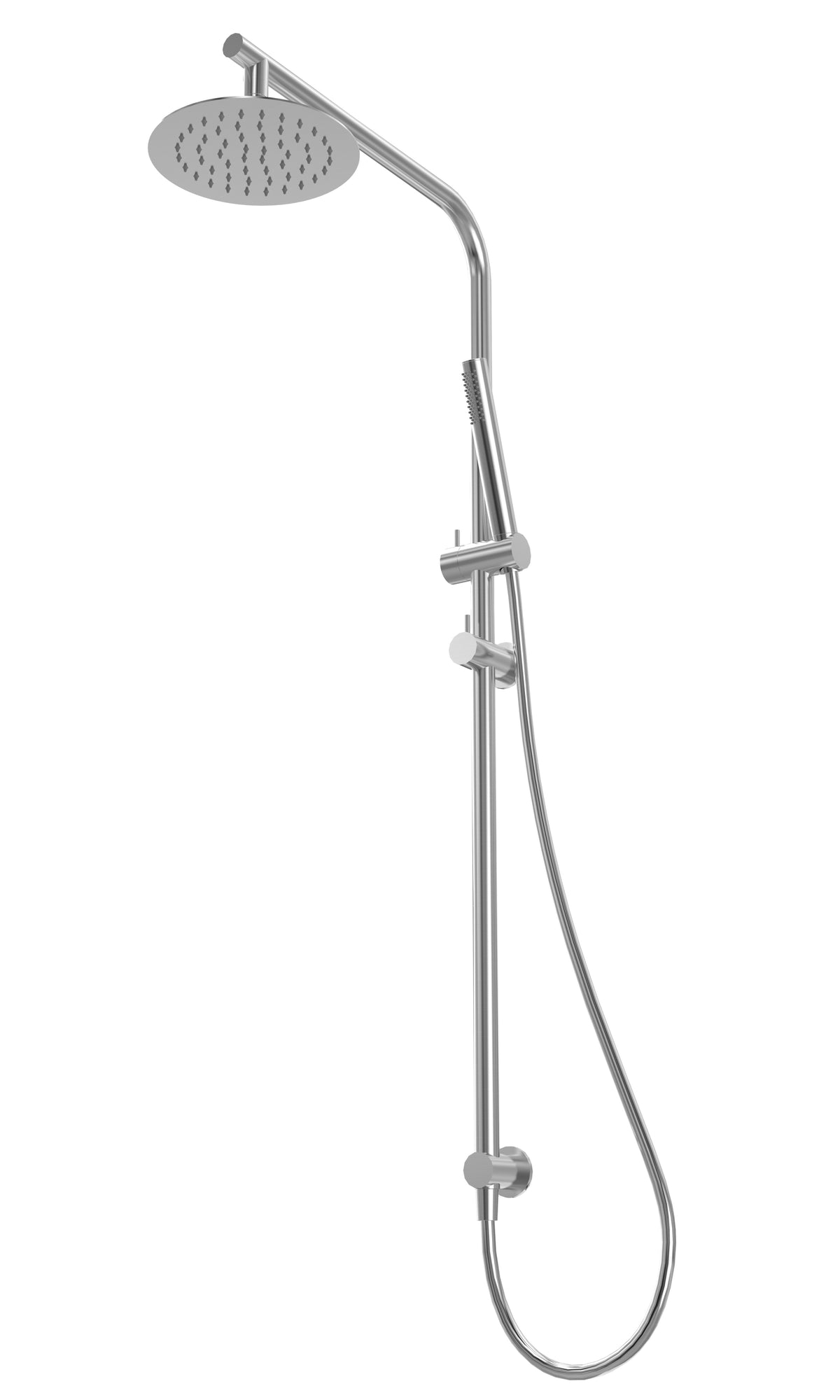 Al Fresco Shower - Brushed SS Outdoor Arch Rail & Hand Shower Ensemble - SUS316