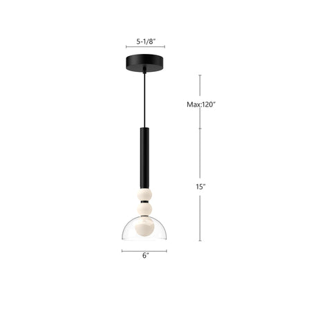 Kuzco Rise 6-in Pendant