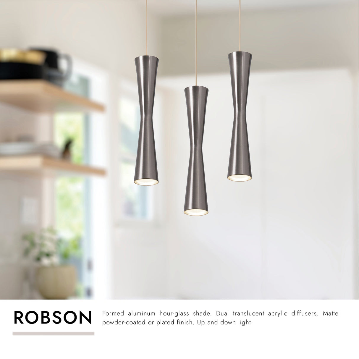 Kuzco Robson 2-in 3 Head Multi Pendant