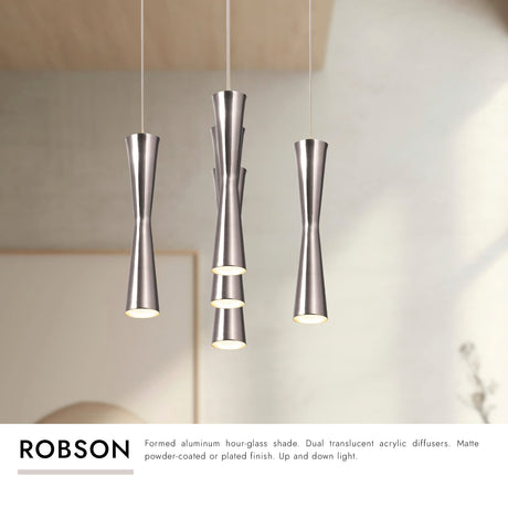 Kuzco Robson 2-in 5 Head Multi Pendant