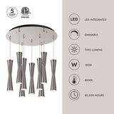 Kuzco Robson 2-in 9 Head Multi Pendant