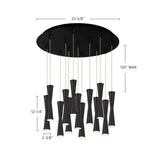 Kuzco Robson 2-in 13 Head Multi Pendant