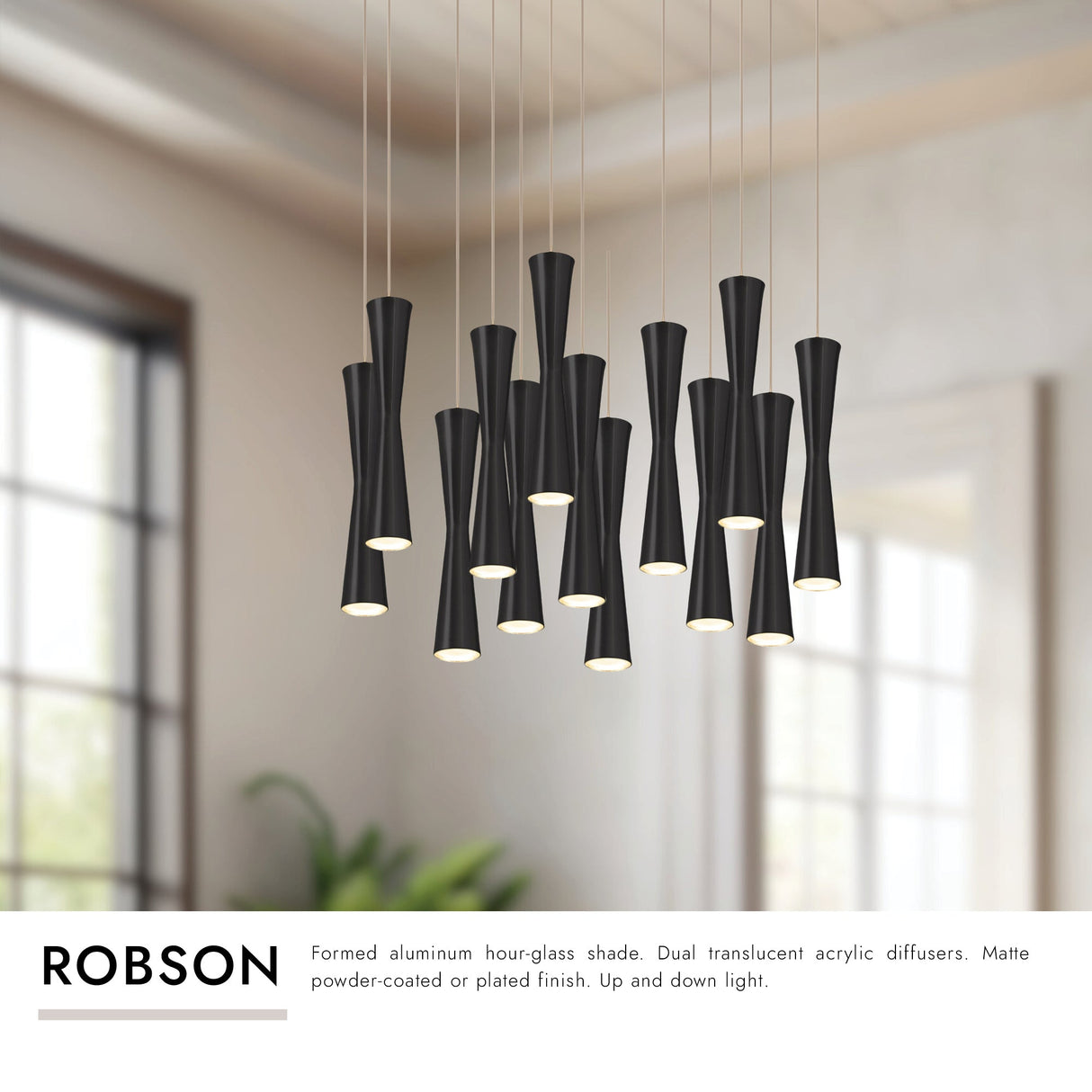 Kuzco Robson 2-in 13 Head Multi Pendant