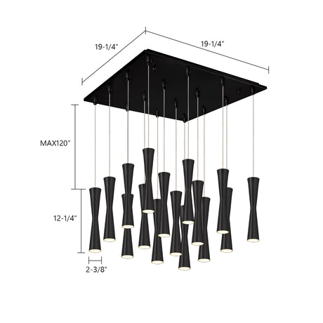 Kuzco Robson 2-in 16 Head Multi Pendant