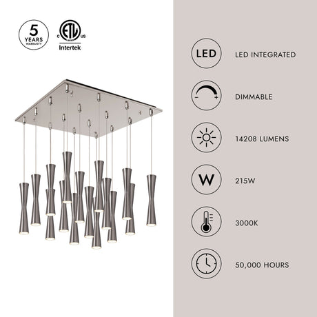 Kuzco Robson 2-in 16 Head Multi Pendant