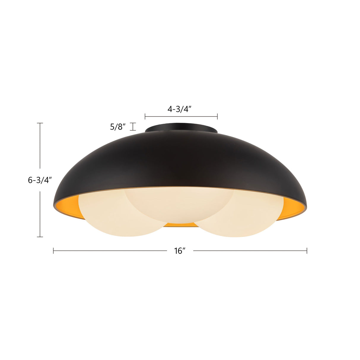 Alora Mood Robyn 16-in Flush Mount