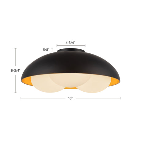 Alora Mood Robyn 16-in Flush Mount