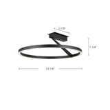 Kuzco Roda 24-in Semi-Flush Mount