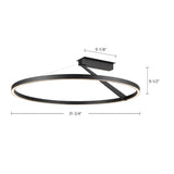 Kuzco Roda 31-in Semi-Flush Mount