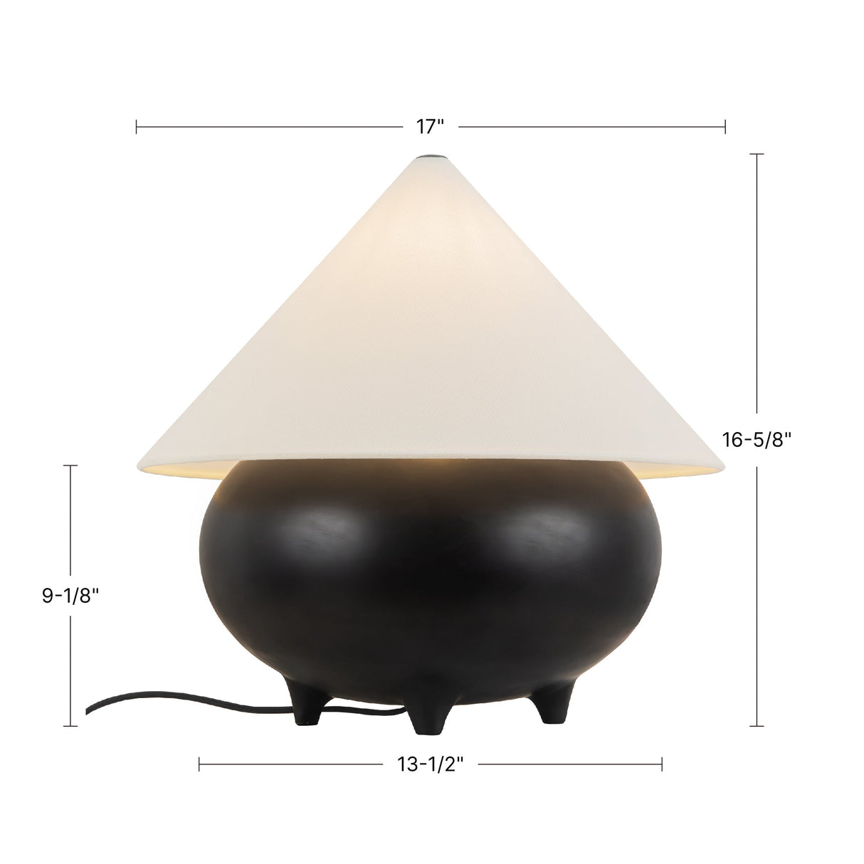 Alora Mood Rowan 17-in Table Lamp