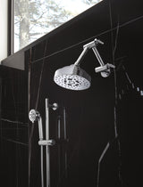 Essential Shower Series 7" Linear Round H2Okinetic Multi-Function Wall Mount Shower Head - 1.75 GPM