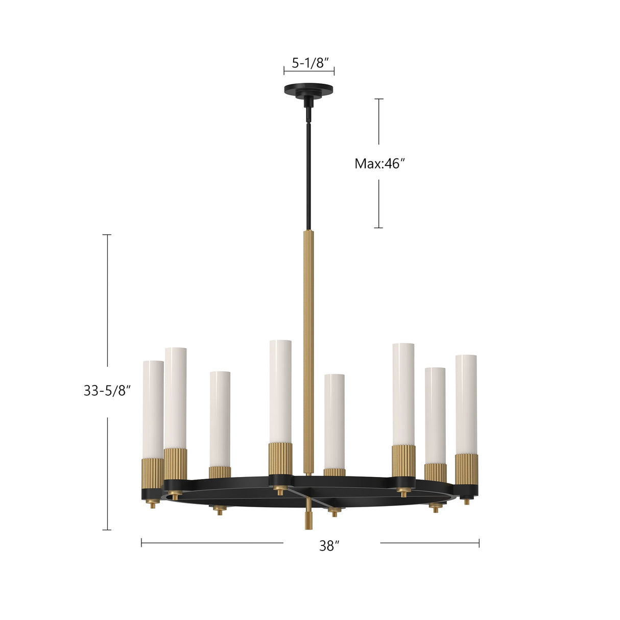 Alora Mood Rue 38-in Chandelier