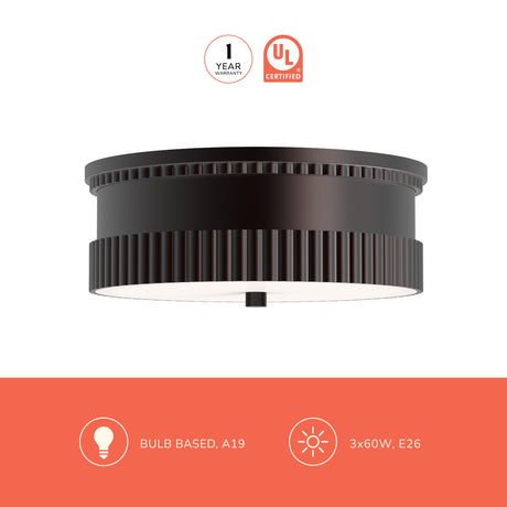 Alora Mood Rue 14-in Flush Mount