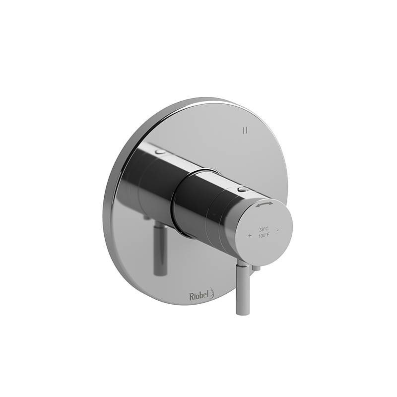 Riu 3-way Type T/P (thermostatic/pressure balance) coaxial valve trim