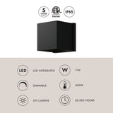 Kuzco Rene 5-in Exterior Wall Sconce