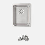 STYLISH 15 inch Single Bowl Undermount and Drop-in Stainless Steel Kitchen Sink