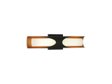 Matteo Pedro 2-light LED wall sconce with open cylinder shades