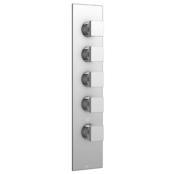 Square trim set for TURBO thermostatic valve #T12004