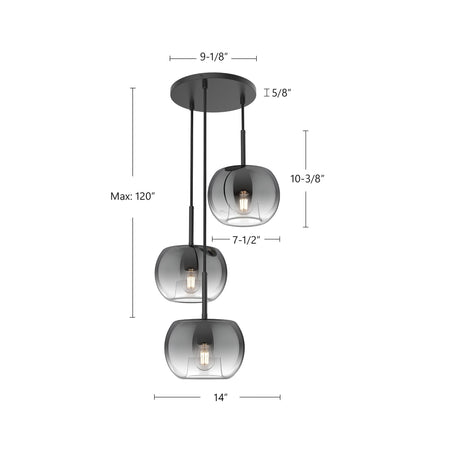 Kuzco Samar 14-in Chandelier