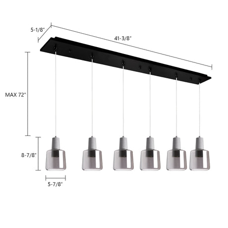 Kuzco Samson 6-in 6 Head Multi Pendant