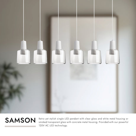 Kuzco Samson 6-in 6 Head Multi Pendant