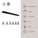 Kuzco Samson 6-in 6 Head Multi Pendant