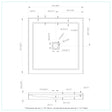 Efrain 36x36 Alcove Acrylic Shower Base Alcove center drain (3 flanges