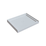 Efrain 48x36 Acrylic Shower Base (Alcove) Center Drain 3 Flanges