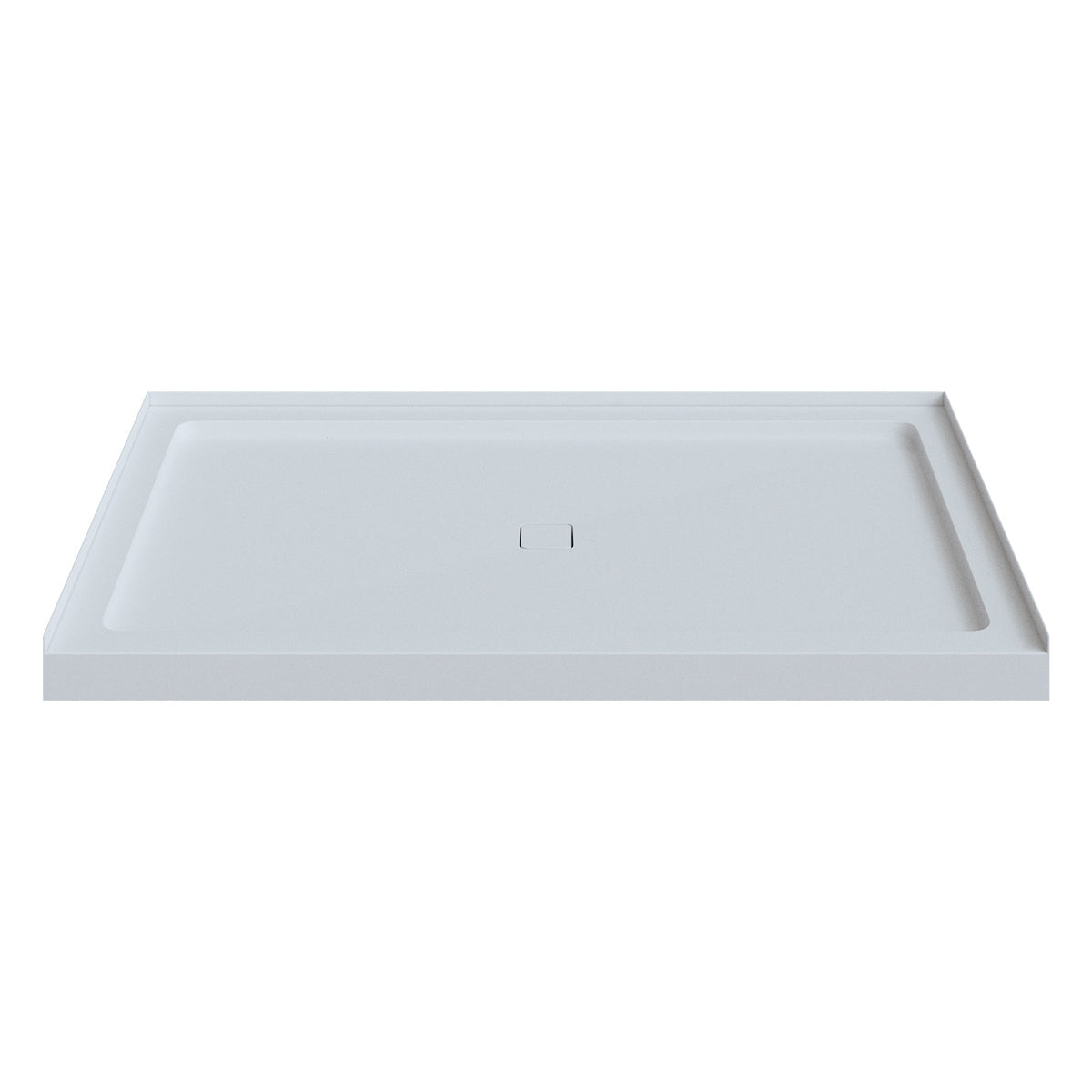 Efrain 60x36 Acrylic Shower Base (Alcove) Center Drain 3 Flanges