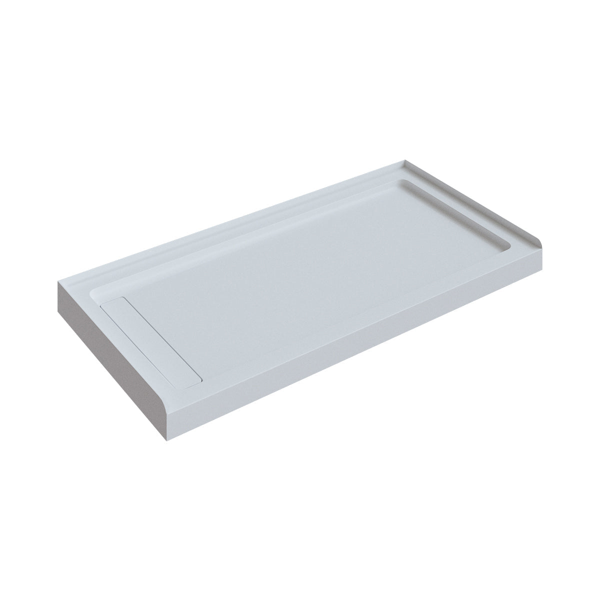 Keyley 60x30 Rectangular alcove with linear drain (3 flange)