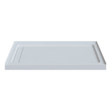 Keyley 60 x 32 Rectangular alcove with linear right drain (3 flange)