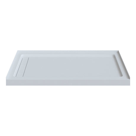 Keyley 60 x 32 Rectangular alcove with linear right drain (3 flange)