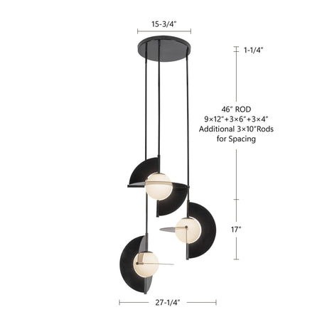 Kuzco Scorpio 27-in Chandelier