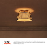 Alora Mood Scout 13-in Semi-Flush Mount