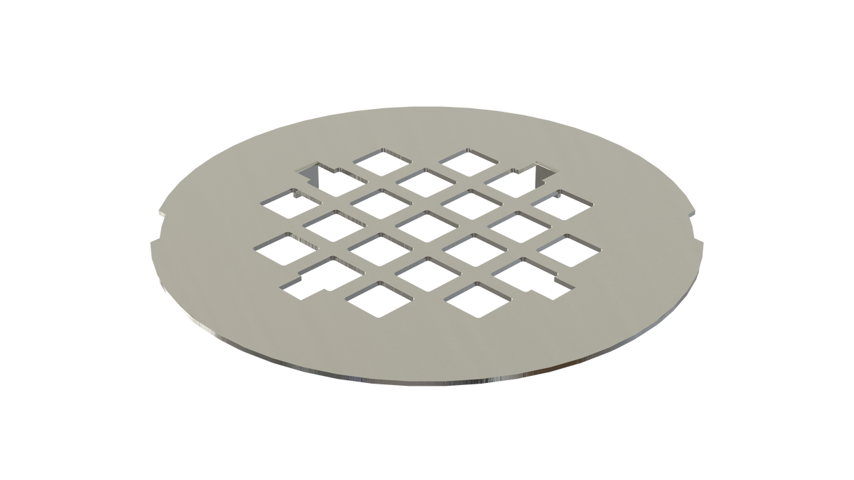 PVC No-Caulk Shower Drain with 2" Outlet for use with Molded Bases (SD12)