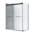 Flora 36x48 Clear Glass - Black