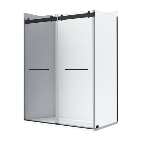 Flora 36x48 Clear Glass - Black