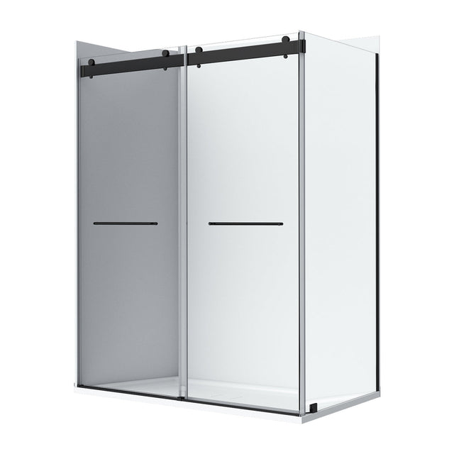 Flora 36x48 Clear Glass - Black